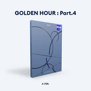 (U.S. VER.) ATEEZ (에이티즈) 13TH MINI ALBUM - [GOLDEN HOUR : Part.4] (PHOTOBOOK VER. + hello82 EXCLUSIVE PHOTOCARD) - EVE PINK K-POP