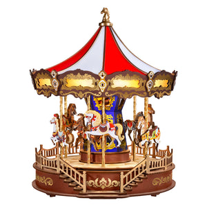 Rolife 3D Wooden Puzzle - [Classic Carousel AMC01] - EVE PINK K-POP