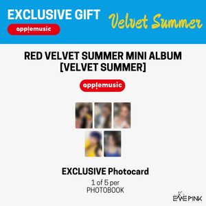[PRE-ORDER] Red Velvet (레드벨벳) Summer Mini Album - [Velvet Summer] (Big Wave Ver. + EXCLUSIVE PHOTOCARD) - EVE PINK K-POP