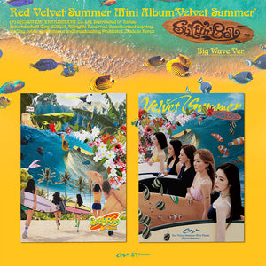 [PRE-ORDER] Red Velvet (레드벨벳) Summer Mini Album - [Velvet Summer] (Big Wave Ver.) - EVE PINK K-POP