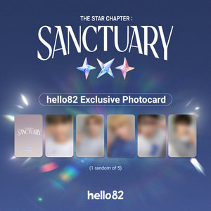 (U.S. VER.) TXT (투모로우바이투게더) ALBUM - [THE STAR CHAPTER : SANCTUARY] (KNIGHT VER. +hello82 EXCLUSIVE PHOTOCARD: OPENED ALBUM)