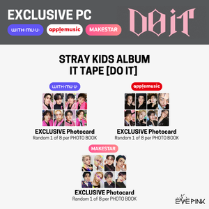 STRAY KIDS (스트레이 키즈) Album - SKZ IT TAPE [DO IT] (+EXCLUSIVE PHOTOCARD) - EVE PINK K-POP