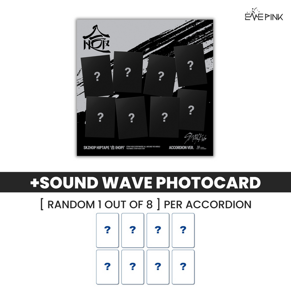 [PRE-ORDER] STRAY KIDS (스트레이키즈) ALBUM - [SKZHOP HIPTAPE '合 (HOP)'] (ACCORDION VER.) (+ SOUNDWAVE GIFT)