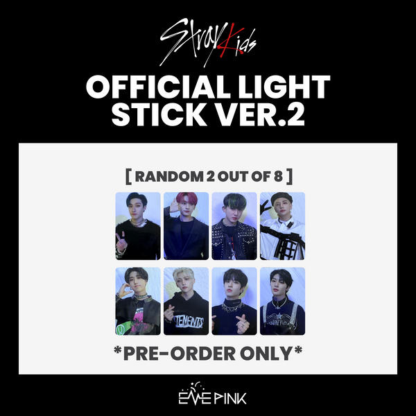 STRAY KIDS (스트레이키즈) - OFFICIAL LIGHT STICK VER.2 (+2 PHOTOCARDS)