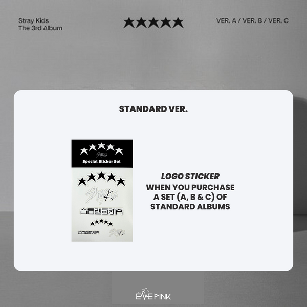 STRAY KIDS (스트레이키즈) 3RD ALBUM - [★★★★★ 5 STAR] (Standard Ver.)