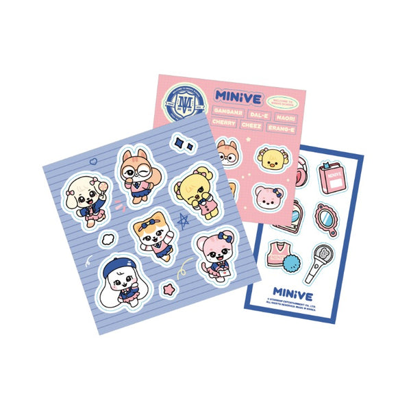 IVE (아이브) WELCOME TO MINIVE SCHOOL 2025 IVE X MINIVE POPUP MD - [STICKER PACK]