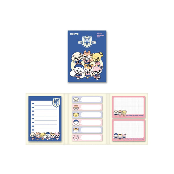 [PRE-ORDER] IVE (아이브) WELCOME TO MINIVE SCHOOL 2025 IVE X MINIVE POPUP MD - [STICKY NOTE PAD SET]