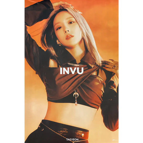 TAEYEON - INVU (ORANGE VER) OFFICIAL POSTER