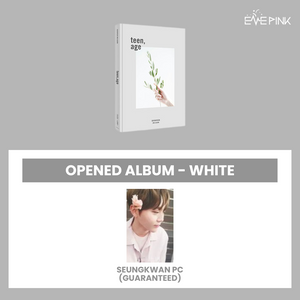 SEVENTEEN (세븐틴) 2ND ALBUM - [TEEN, AGE] (RE-RELEASE) (WHITE VER. : OPENED ALBUM)