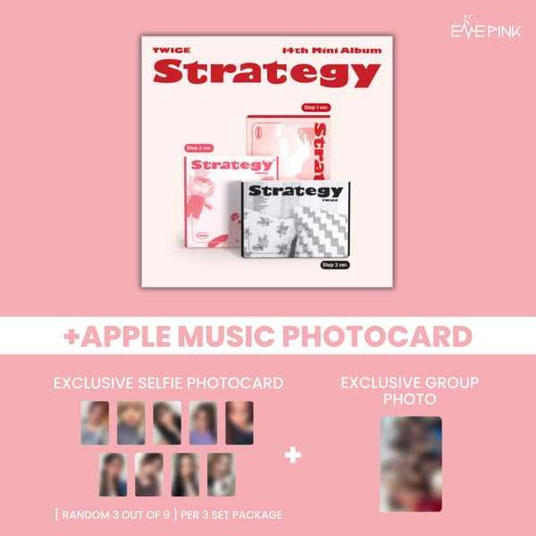 [PRE-ORDER] TWICE (트와이스) 14TH MINI ALBUM - [STRATEGY] (+EXCLUSIVE PHOTOCARD)