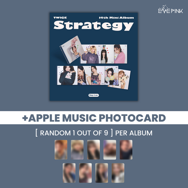 [PRE-ORDER] TWICE (트와이스) 14TH MINI ALBUM - [STRATEGY] (STEP4 VER. +EXCLUSIVE PHOTOCARD)