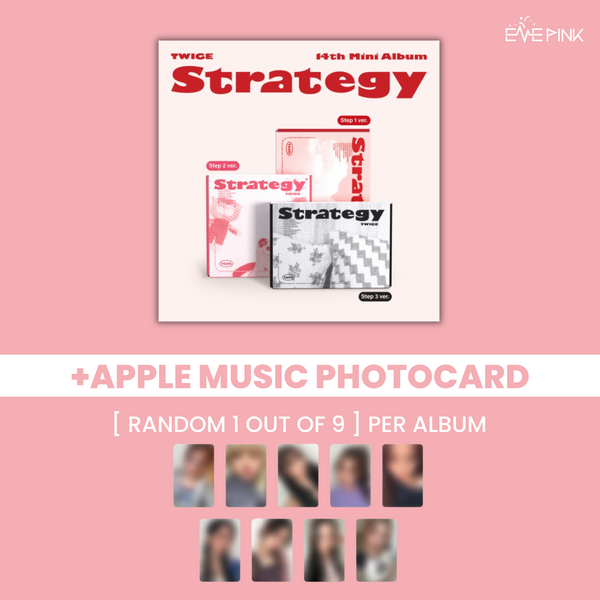 [PRE-ORDER] TWICE (트와이스) 14TH MINI ALBUM - [STRATEGY] (+EXCLUSIVE PHOTOCARD)