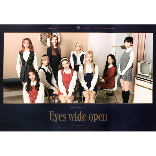 TWICE - EYES WIDE OPEN (RETRO VER) OFFICIAL POSTER