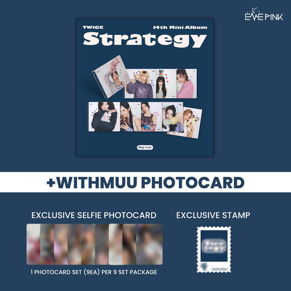 [PRE-ORDER] TWICE (트와이스) 14TH MINI ALBUM - [STRATEGY] (STEP4 VER. +EXCLUSIVE PHOTOCARD)