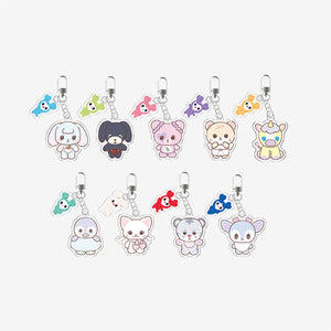 [PRE-ORDER] TWICE (트와이스) 11th Anniversary Pop-Up Store [TWICE THE THRILL] MD - [TDOONGZ SECRET ACRYLIC KEYRING] (Random)