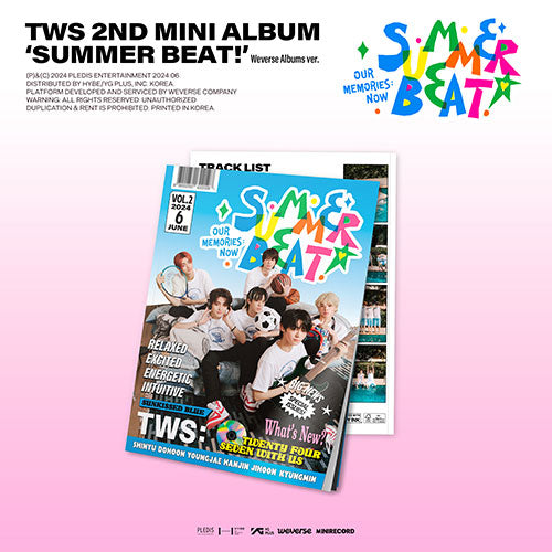 TWS (투어스) 2ND MINI ALBUM- [SUMMER BEAT!] (WEVERSE ALBUM VER.)