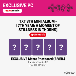 [PRE-ORDER] (KOR VER.) TXT (투모로우바이투게더) 8TH MINI ALBUM - [TOMORROW X TOGETHER 7TH YEAR: 가시덤불에 잠시 바람이 멈췄을 때] (THORN Ver. + EXCLUSIVE PHOTOCARD) - EVE PINK K-POP