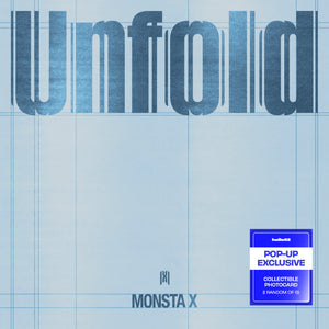 [PRE-ORDER] (U.S. VER.) MONSTA X (몬스타엑스) Album - [Unfold] (Photobook + POP-UP EXCLUSIVE PHOTOCARD)