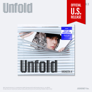 (U.S. VER.) MONSTA X (몬스타엑스) Album - [Unfold] (Digipak + POP-UP EXCLUSIVE PHOTOCARD) - EVE PINK K-POP