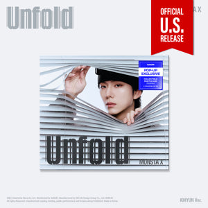 (U.S. VER.) MONSTA X (몬스타엑스) Album - [Unfold] (Digipak + POP-UP EXCLUSIVE PHOTOCARD) - EVE PINK K-POP