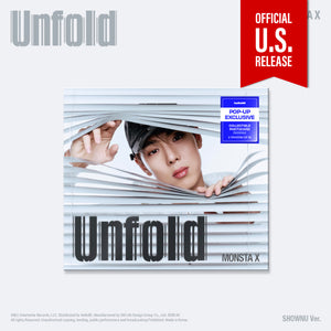 (U.S. VER.) MONSTA X (몬스타엑스) Album - [Unfold] (Digipak + POP-UP EXCLUSIVE PHOTOCARD) - EVE PINK K-POP