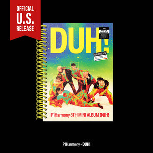 (U.S. VER.) P1HARMONY (피원하모니) 8TH MINI ALBUM - [DUH!] (PHOTOBOOK VER. +POP-UP EXCLUSIVE PHOTOCARD)