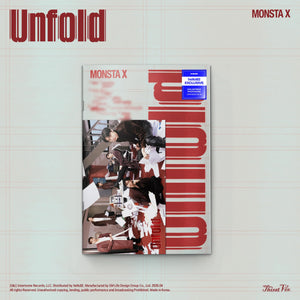 (U.S. VER.) MONSTA X (몬스타엑스) Album - [Unfold] (Photobook + hello82 EXCLUSIVE PHOTOCARD) - EVE PINK K-POP