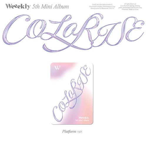 WEEEKLY (위클리) 5TH MINI ALBUM - [ColoRise] (PLATFORM VER.)