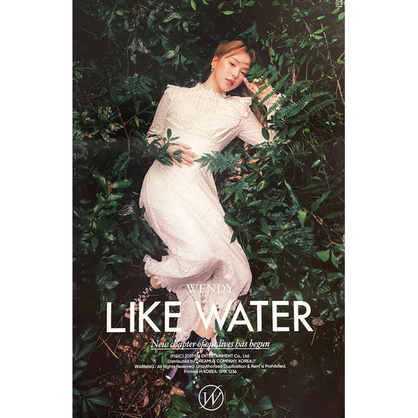 WENDY (RED VELVET) - LIKE WATER (PHOTOBOOK VER) OFFICIAL POSTER - CONCEPT 2