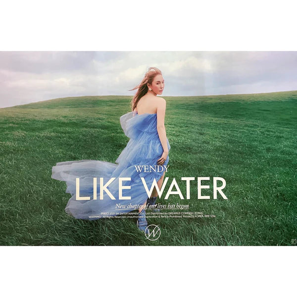 WENDY (RED VELVET) - LIKE WATER (PHOTOBOOK VER) OFFICIAL POSTER - CONCEPT 3