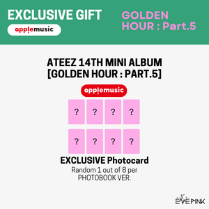 [PRE-ORDER] (KOR VER.) ATEEZ (에이티즈) 14th Mini Album - [GOLDEN HOUR : PART.5] (PHOTOBOOK VER. + EXCLUSIVE PHOTOCARD) - EVE PINK K-POP