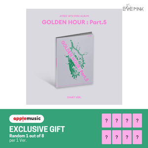 [PRE-ORDER] (KOR VER.) ATEEZ (에이티즈) 14th Mini Album - [GOLDEN HOUR : PART.5] (PHOTOBOOK VER. + EXCLUSIVE PHOTOCARD) - EVE PINK K-POP