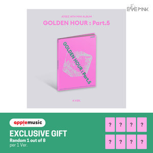 [PRE-ORDER] (KOR VER.) ATEEZ (에이티즈) 14th Mini Album - [GOLDEN HOUR : PART.5] (PHOTOBOOK VER. + EXCLUSIVE PHOTOCARD) - EVE PINK K-POP