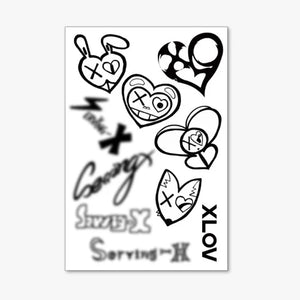 [PRE-ORDER] XLOV (엑스러브) 2026 XLOV ASIA TOUR SERVING-X - [TATTOO STICKERS]