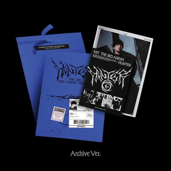 KEY (키) 3rd Album - [HUNTER] (Photobook/ARCHIVE Ver. +EXCLUSIVE PHOTOCARD)