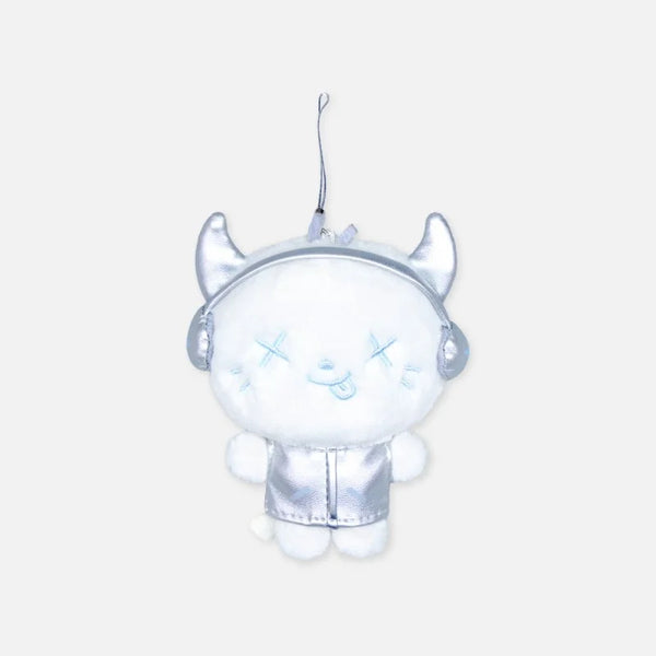 [PRE-ORDER] aespa SYNK : aeXIS LINE Official Merchandise - [FANLIGHT DOLL KEYRING (Silver Ver.)]