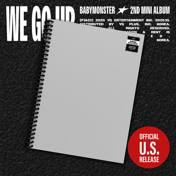 [PRE-ORDER] (U.S. VER.) BABYMONSTER (베이비몬스터) 2nd Mini Album - [WE GO UP] (GO Ver. + hello82 EXCLUSIVE PHOTOCARD)