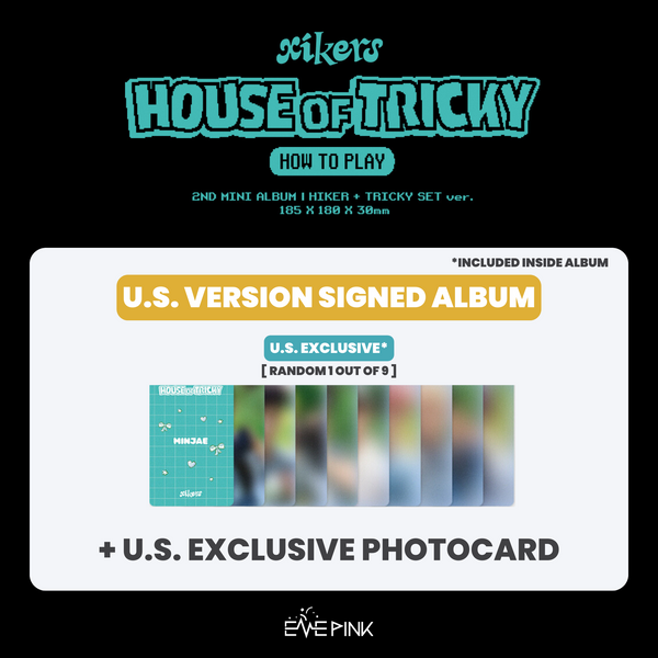 (U.S. VER.) XIKERS ALBUM - [HOUSE OF TRICKY: How To Play] (SIGNED ALBUM)