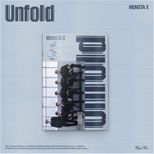 [AUTOGRAPHED CD] (U.S. VER.) MONSTA X (몬스타엑스) Album - [Unfold] (Photobook) - EVE PINK K-POP