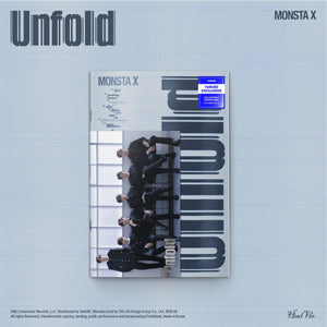 (U.S. VER.) MONSTA X (몬스타엑스) Album - [Unfold] (Photobook + hello82 EXCLUSIVE PHOTOCARD) - EVE PINK K-POP