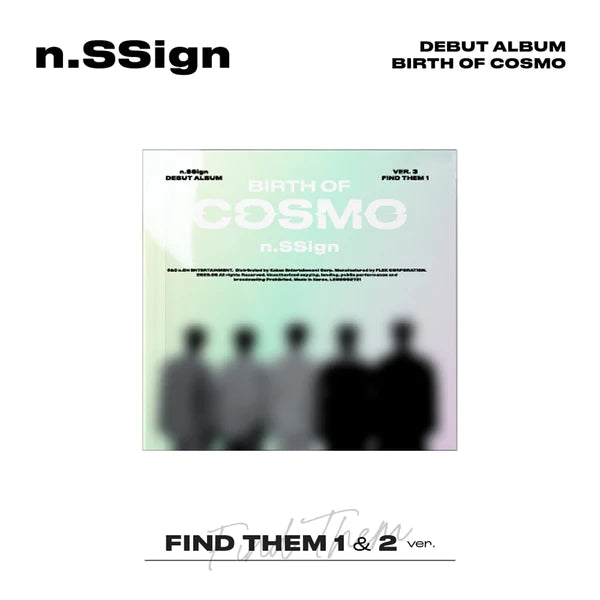 n.SSign (엔싸인) DEBUT ALBUM - [BIRTH OF COSMO] (FIND THEM 1 / FIND THEM 2 Ver.)