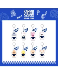 [PRE-ORDER] STRAY KIDS KARMA POP-UP MD - [SKZOO YINYANG KEYRING]