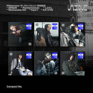 [PRE-ORDER] (U.S. VER.) P1HARMONY (피원하모니) 9th MINI ALBUM - [UNIQUE] (COMPACT VER. + hello82 EXCLUSIVE PHOTOCARD)