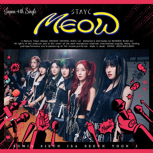 STAYC (스테이씨) JAPAN SINGLE ALBUM - [MEOW/ CHEEKY ICY THANG] (REGULAR EDITION)