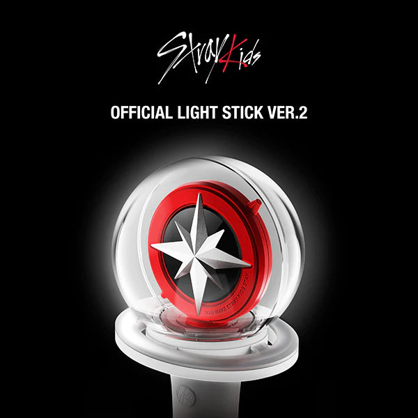 STRAY KIDS (스트레이키즈) - OFFICIAL LIGHT STICK VER.2 (+2 PHOTOCARDS)