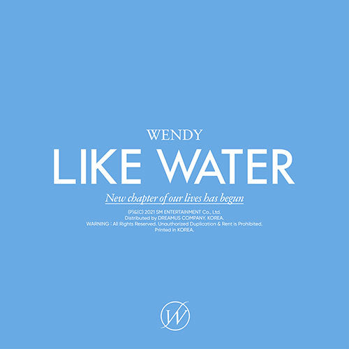 WENDY (웬디) 1ST MINI ALBUM - [Like Water] (CASE Ver.)