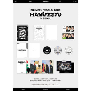 ENHYPEN (엔하이픈) - WORLD TOUR MANIFESTO in SEOUL (DVD + POB)
