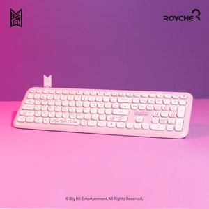 BTS TinyTAN X ROYCHE - Wireless Keyboard - EVE PINK K-POP