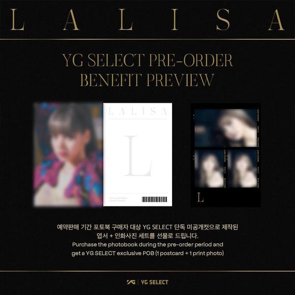 LISA (리사) - LALISA PHOTOBOOK [SPECIAL EDITION] (+ YG SELECT GIFT)