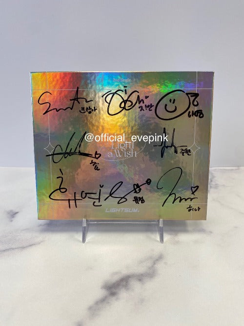 [AUTOGRAPHED CD] LIGHTSUM (라잇썸) 2ND SINGLE ALBUM - [Light a Wish] (ONLINE ONLY)